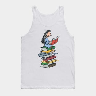 Bookworm girl gift Matilda Roald Dahl Tank Top